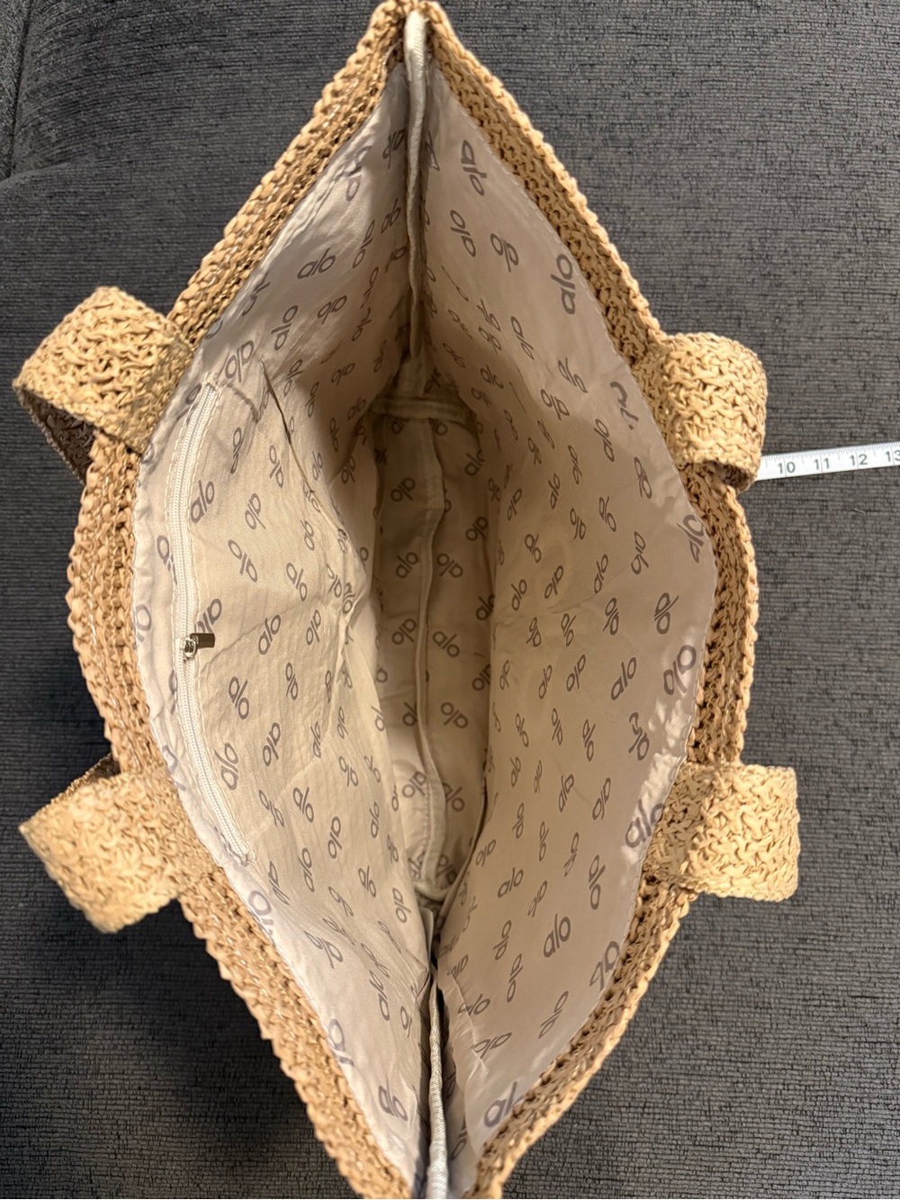 ALO Yoga Natural Woven Tote Bag - Picture 7 of 11